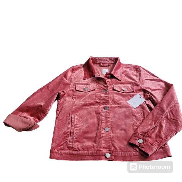 NWT Women's Medium LC Lauren Conrad velvet-look Jacket - Picture 1 of 6
